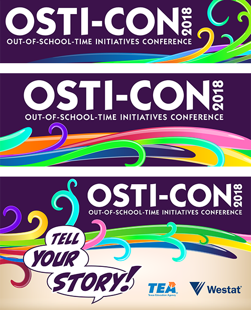 2018 OSTI-CON branded banners