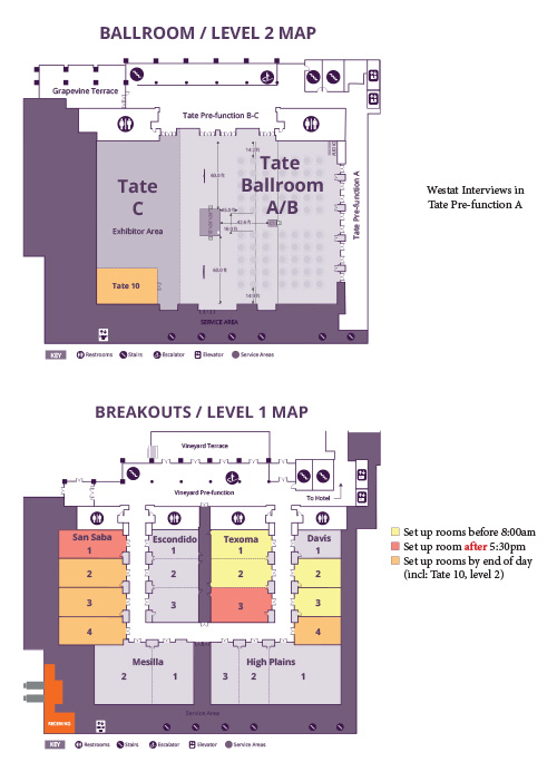 2018 OSTI-CON branded conference room map