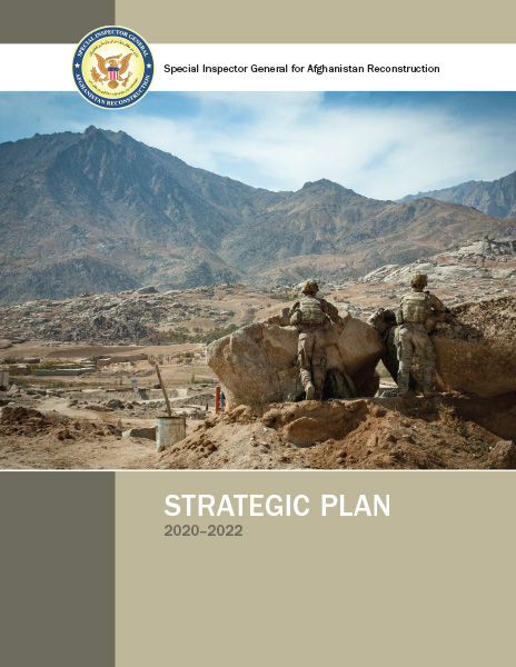 SIGAR, Strategic Plan cover