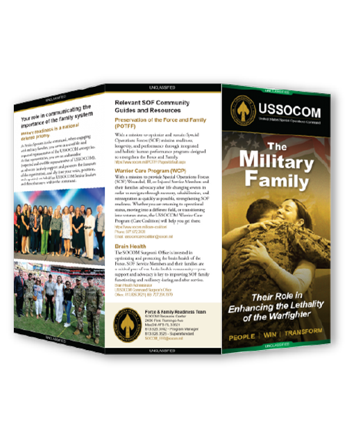 The Military Family brochure spread 1